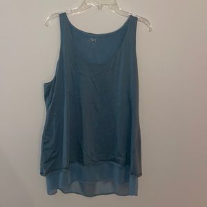 Loft Dress Tank Top, Darker Teal, size M
